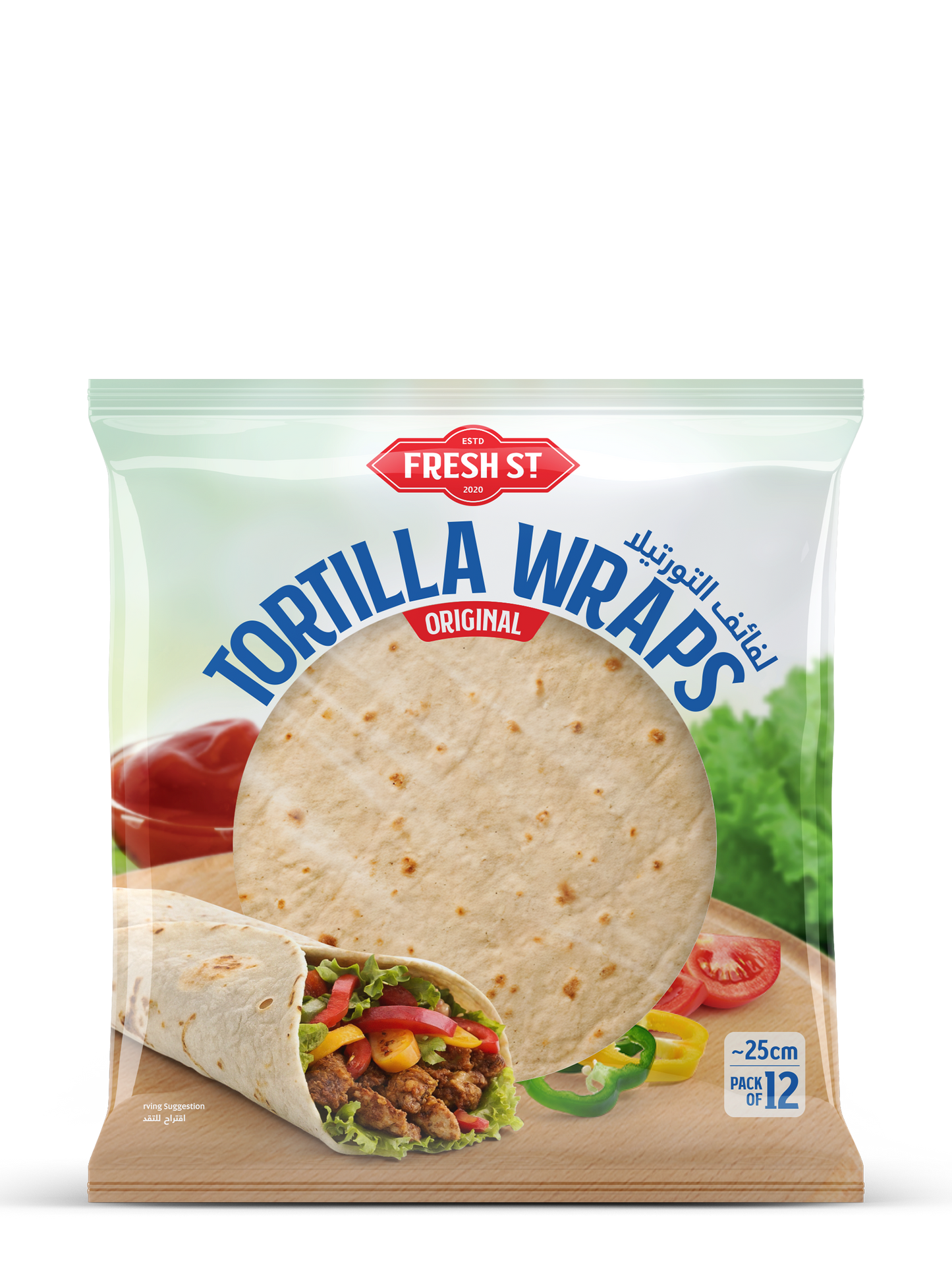 Tortilla Wraps 25cm, 12-Pack