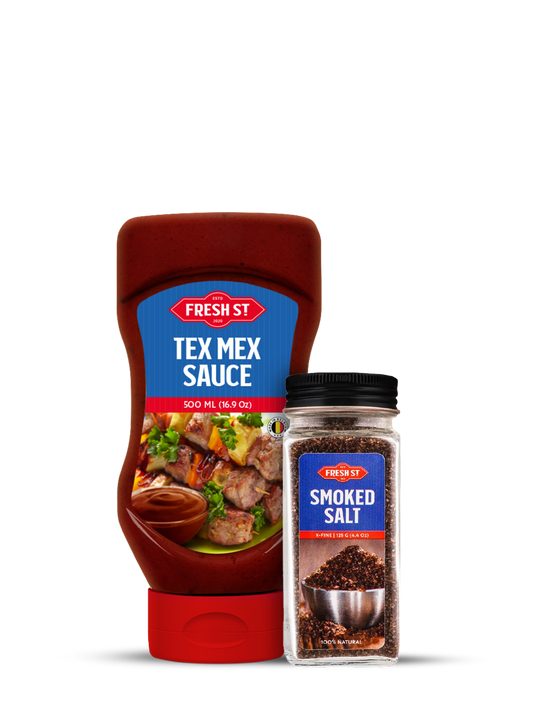 Tex Mex Sauce 500ml / Smoked Salt X-Fine 125gm Combo Deal